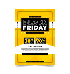 Flat Design Black Friday Flyer Template