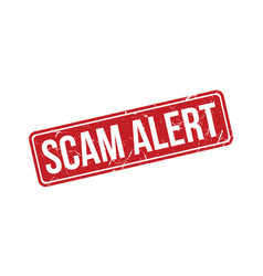 Scam Alert Rubber Stamp Seal