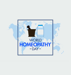 World Homeopathy Day Background Design