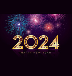 2024 Happy New Year Fireworks Celebration New Year