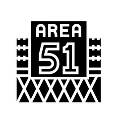 Experimental Area 51 Glyph Icon