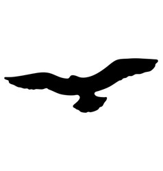 Fowl Flying With Open Wings Logo