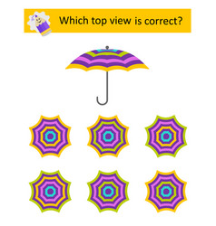 Logical Puzzle Game Need To Find Correct Top View