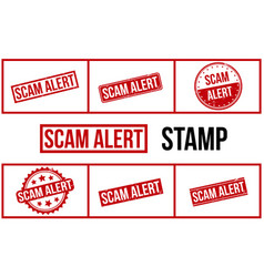 Scam Alert Rubber Stamp Set