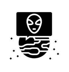 Alien Planet Glyph Icon