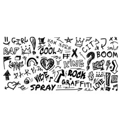 Graffiti Spray Elements Art Doodle Font Urban