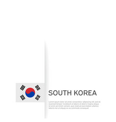 South Korea Flag Background State Patriotic