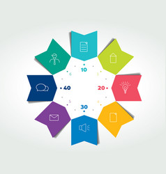 3d Business Circle Color Arrows Infographic Chart