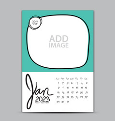 Calendar 2023 Year Design - January 2023