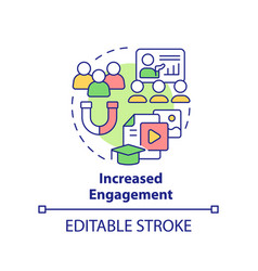 Increased Engagement Concept Icon