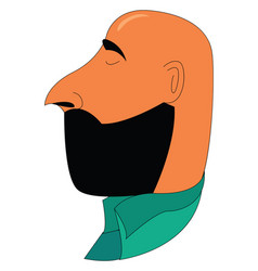 A Bald Man Facing Sideways Or Color