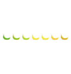 Banana Ripeness Stages Chart Colour Gradation Set