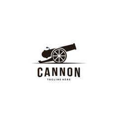 Cannon Artillery Logo Vintage Design