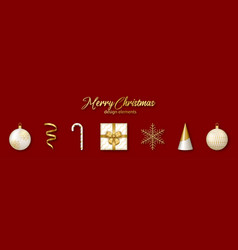 Christmas And New Year Design Elements Set