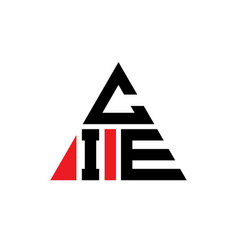 Cie Triangle Letter Logo Design With Triangle