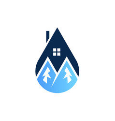 Home Drop Mountain Logo Design