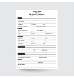 Rental Property Application Form