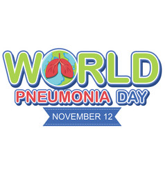 World Pneumonia Day Logo Design