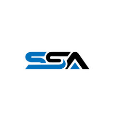 Initial Ssa Logo Design Modern