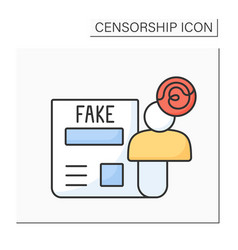 Disinformation Color Icon