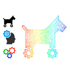 Spectral Gradient Net Mesh Robotic Dog Icon