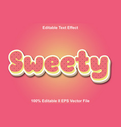 Sweety Editable Text Effect 3d Emboss 3d Pattern