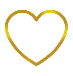 Golden Heart Love Icon