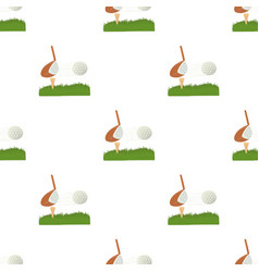 Hit Golf Ball Pattern Seamless