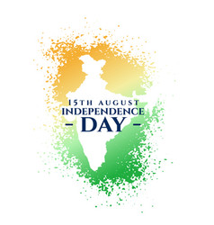 Independence Day Of India Card In Tricolor