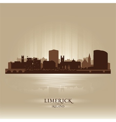 Limerick Ireland Skyline City Silhouette