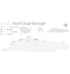 Map North Slope Borough In Alaska