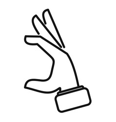 Change Gesture Icon Outline Finger Ok