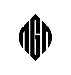 Mgm Circle Letter Logo Design With Circle