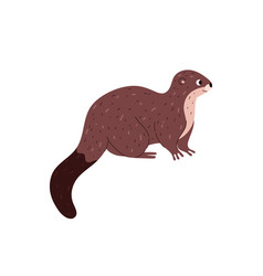 Otter Cartoon Style Isolated