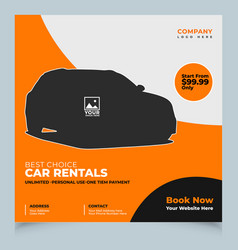 Car Social Media Post Template Rent