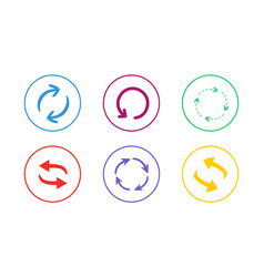 Colorful Refresh Icon Set