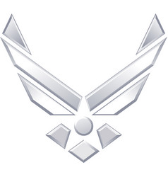 Silver Logo Of The United States Air Force