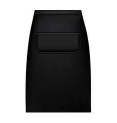 Black Waist Apron Mockup Realistic Style