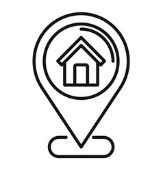 House Location Icon Outline Secret Service