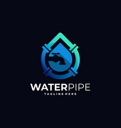 Water Pipe Logo Plumbing Logo