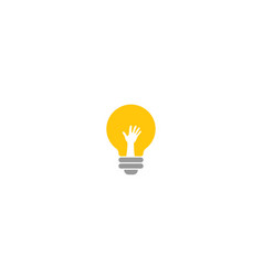 Idea Hand Bulp Lam Logo Icon