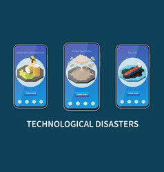 Natural Disaster Isometric Set