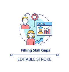 Filling Skill Gaps Concept Icon