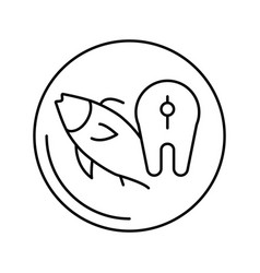 Fish Department Store Line Icon