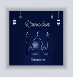 Ramadan Kareem Elegant Social Media Post Design