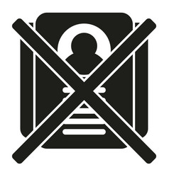 Blacklist Icon Simple Business User