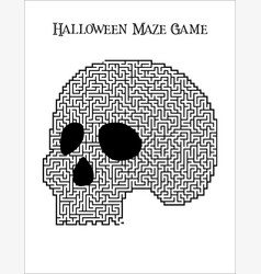 Printable Halloween Maze Page For Kids