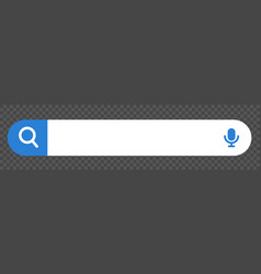 Search Bar And Microphone Button For Voice Search