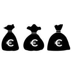 Set Of Money Bag Icons