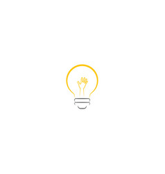 Idea Hand Bulp Lam Logo Icon